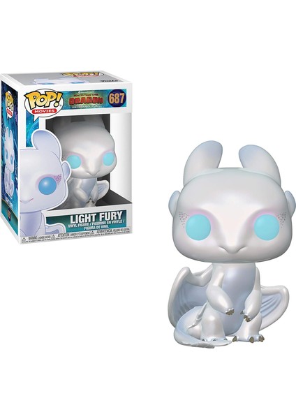 Pop How To Train Your Dragon 3, Light Fury Figür 9,5 cm Vinil Koleksiyon