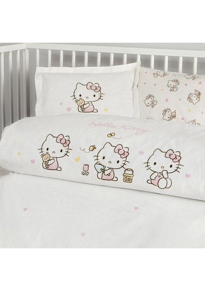 Lisanslı Hello Kitty Cute Baby Pamuk Bebek Nevresim Takımı fiyatları