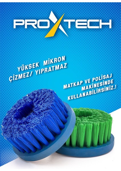 6 Parça Yüksek Mikron Matkaplara ve Polisajlara Özel Paspas Koltuk Halı Yıkama Fırça Seti