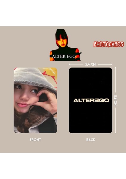 Blackpınk Lisa '' Alter Ego '' Photocards Set Pob 2