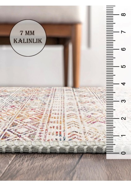 Vintage Desenli Halı, Pamuk Dokuma Pamuklu Taban Dekoratif Halı Kilim 24 indirimleri