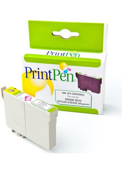 Epson T0713 Macenta Muadil Mürekkep Kartuşu