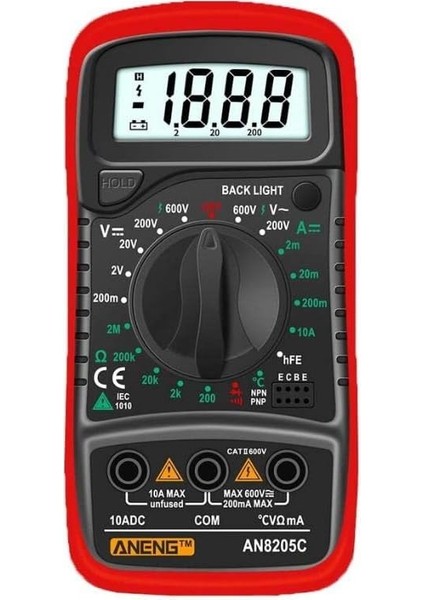 AN8205C Dijital Multimetre