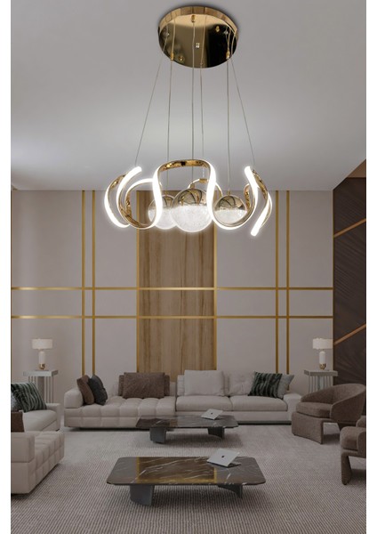 Arya 3 Renk Modern Sarkıt 3 Toplu LED Avize Powerled -