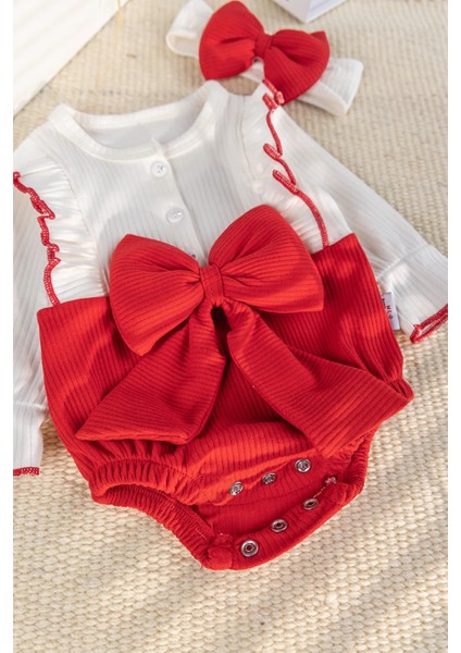 Fiyonklu Bandanalı Kız Bebek Elbise Bebek Tulum modelleri
