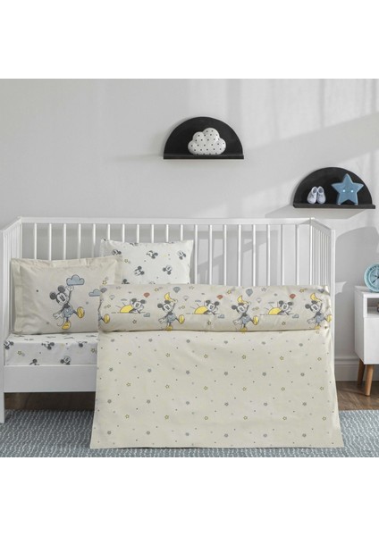 Lisanslı Disney Mickey Mouse Dream Baby Pamuk Bebek Nevresim Takımı