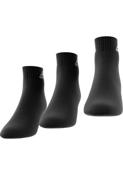 T Spw Ank 3p IC1282 Unisex Siyah Çorap