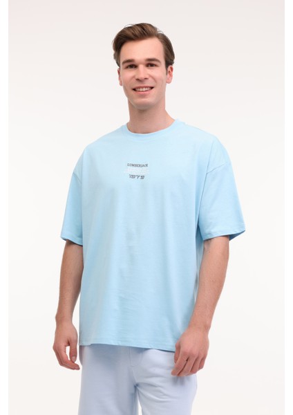 ml Henry 12FL-14 5fx Mavi Erkek Kısa Kol T-Shirt