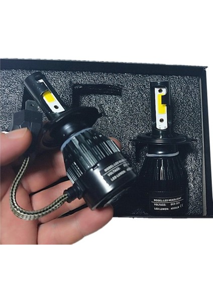 2 Adet H3 Soket LED Xenon Far Ampulü 6000K Beyaz 8000LM