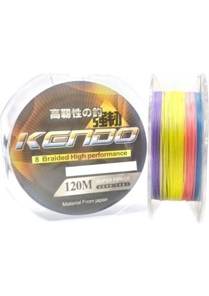 Dynema Multicolor 8örgü Olta Misinası 120MT 0.18 mm