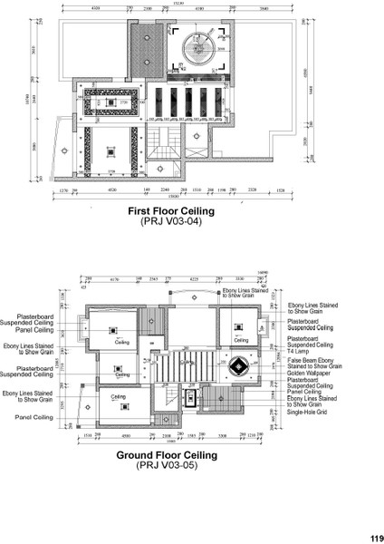 One Floor Houses & Villas Cad Atlas (Eki: CAD Klasörleri)