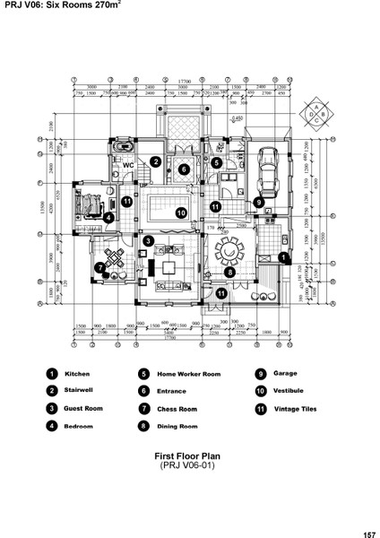 One Floor Houses & Villas Cad Atlas (Eki: CAD Klasörleri)