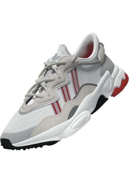 Ozweego Leather Sneaker White Hakiki Deri Günlük Spor Ayakkabı Beyaz Kırmızı modelleri