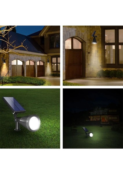 Solar Çim Saplama Spot Yeşil Işık 4 LED LK1120-2