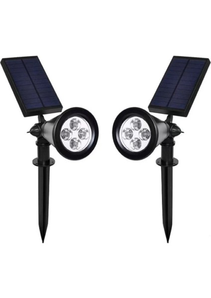 Solar Çim Saplama Spot Yeşil Işık 4 LED LK1120-2