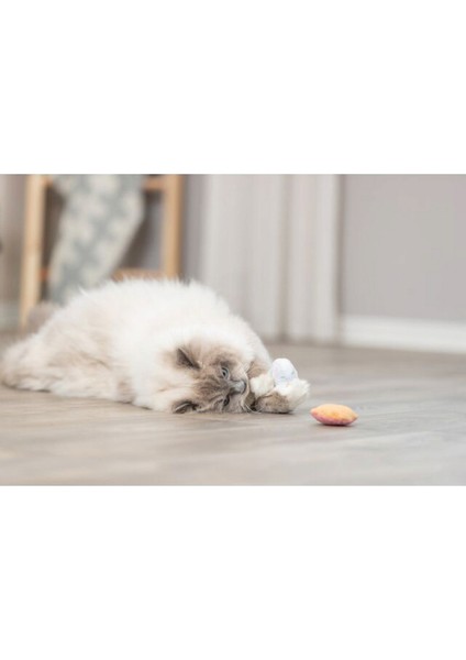Kedi Oyuncağı, Dondurma ve Kek Şeklinde, Peluş, Kediotlu 7cm Bstmy