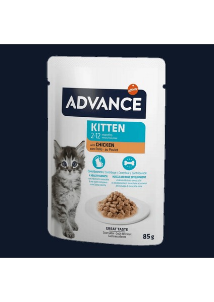 Cat Kitten Chicken Wet Pouch 12X85 gr Bstmy