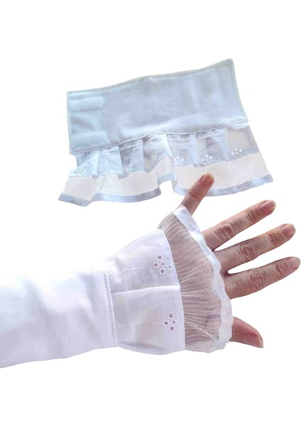 Tül Detaylı Gömlek Görünümlü Seyyar Uzatıcı Kolluk