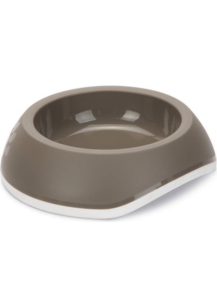 Kedi Mama Su Kabı, Premium, Plastik, Bej/gri, 15CM Bstmy