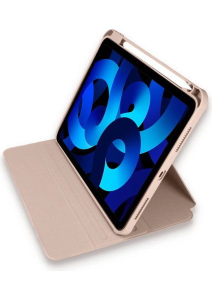 Ipad 10.2 (7.nesil) Kılıf Starling 360 Kalemlikli Tablet Kılıf - Rose Gold Bstmy