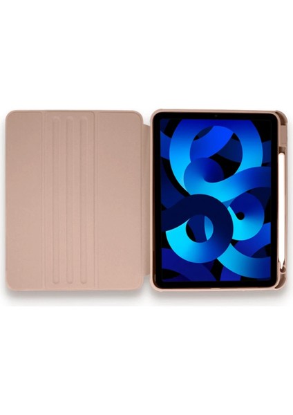 Ipad 10.2 (7.nesil) Kılıf Starling 360 Kalemlikli Tablet Kılıf - Rose Gold Bstmy