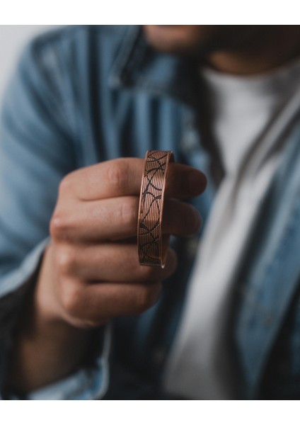 Gölgeli Hatlar Bakır Bilezik fırsatları