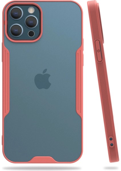 Iphone 12 Pro Max Kılıf Platin Silikon - Pembe Bstmy