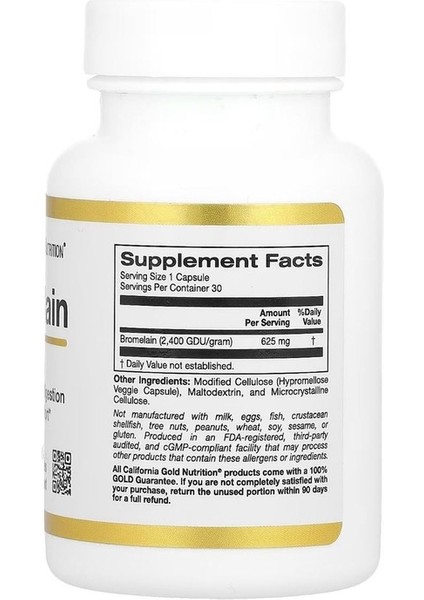 Bromelain 625 Mg 30 Kapsül fiyatları