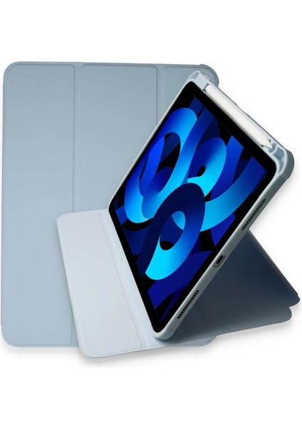 Ipad Pro 11 (2021) Kılıf Starling 360 Kalemlikli Tablet Kılıf - Mavi Bstmy