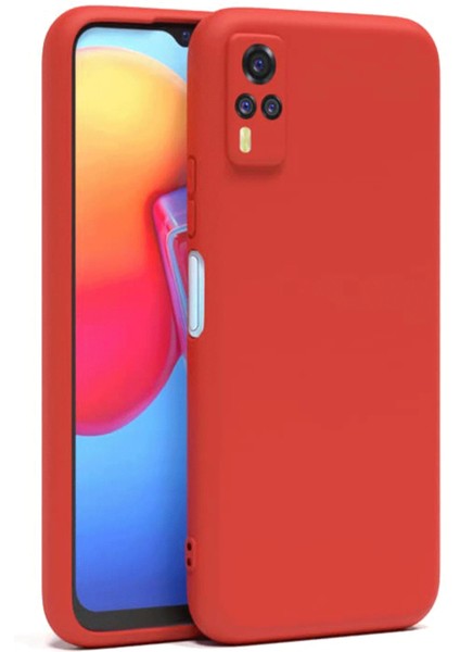 Vivo Y53S Kılıf Nano Içi Kadife Silikon - Kırmızı Bstmy modelleri