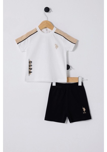 U.s Polo Assn Erkek Bebek 2li Takım - Beyaz/bej