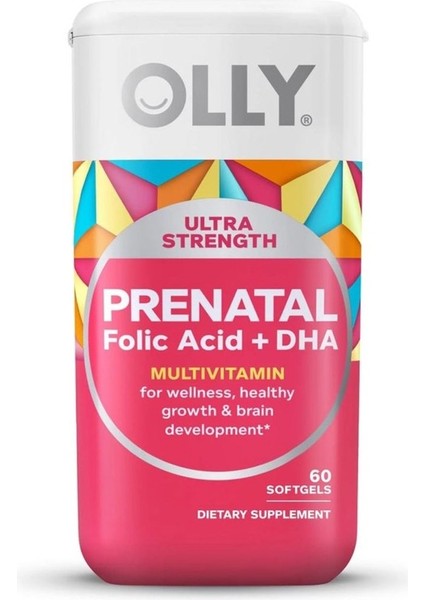 Ultra Strength Prenatal Folic Acis + DHA 60 Softgels