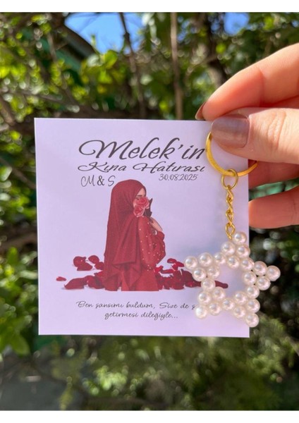 15 Adet Inci Yıldız Anahtarlık Nikah Düğün Kına Nişan Sünnet Hafizlik