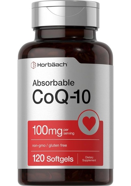 Horbäach COQ10 100 Mg Softgels | 120 Kapsül