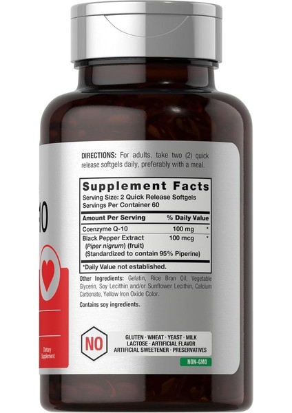 Horbäach COQ10 100 Mg Softgels | 120 Kapsül