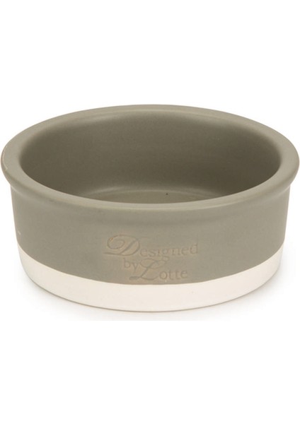 Dbl Köpek Mama Su Kabı, Seramik, Mat Gri, 13CM, 160ML Bstmy