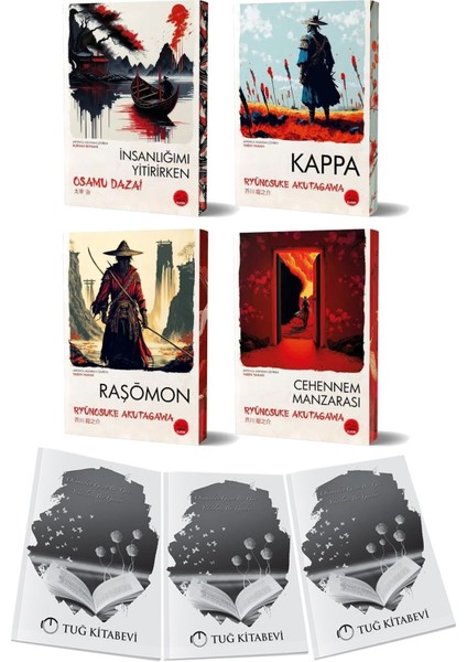 Japon Klasikleri Akutagawa Seti Insanlığımı Yitirirken Kappa Raşömon Cehennem Manzarası 4 Kitap + Hediyeli