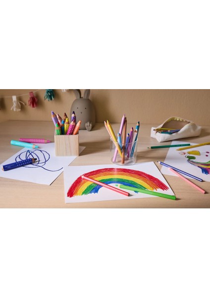 Grip Boya Kalemi Tin 48'li, Ergonomik Gövde, Metal Kutulu indirimleri