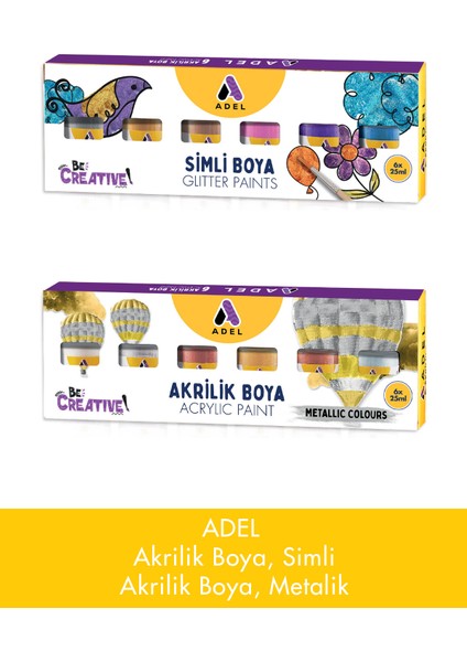 2'li Akrilik Boya Seti 25 Mlx6
