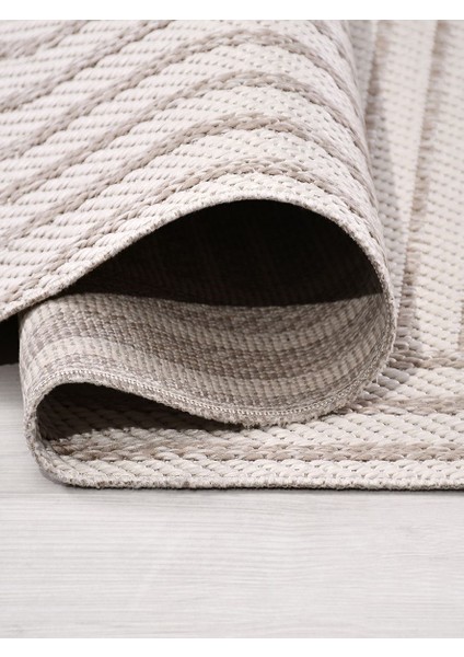Evora EP02 Kahve Sisal Yıkanabilir Silinebilir Tozmaz Salon Antre Mutfak Halı Yolluk Kilim
