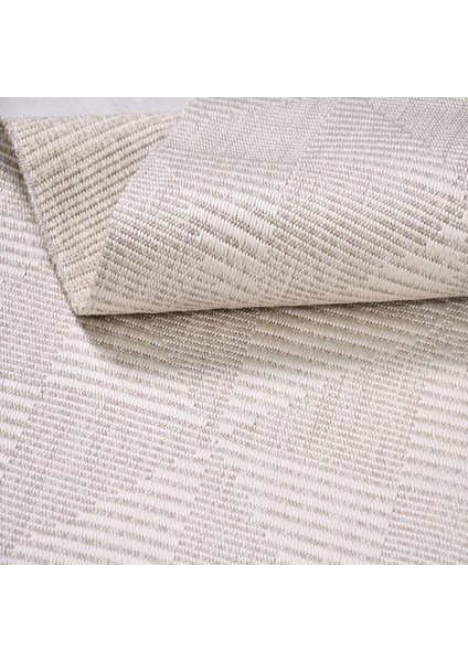 Evora EP09 Bej Sisal Yıkanabilir Silinebilir Tozmaz Salon Antre Mutfak Halı Yolluk Kilim