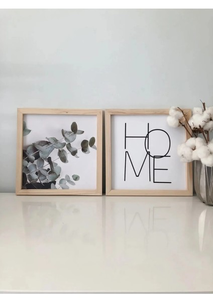 Doğal Ahşap Kenarlı Home Duvar Dekoru Salon Oturma Yatak Çocuk Odası Için Tablo Seti