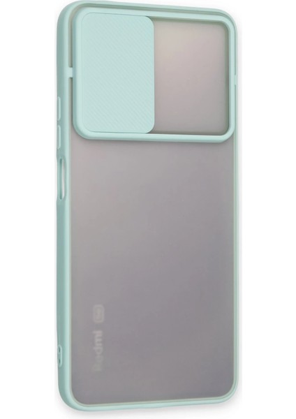 Xiaomi Redmi Note 11 Pro Plus 5g Kılıf Palm Buzlu Kamera Sürgülü Silikon - Turkuaz Bstmy