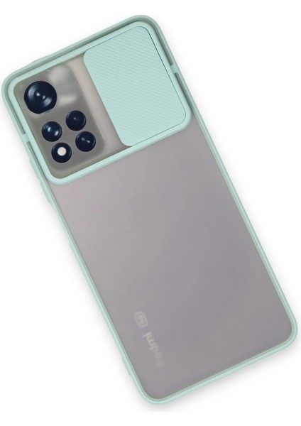 Xiaomi Redmi Note 11 Pro Plus 5g Kılıf Palm Buzlu Kamera Sürgülü Silikon - Turkuaz Bstmy