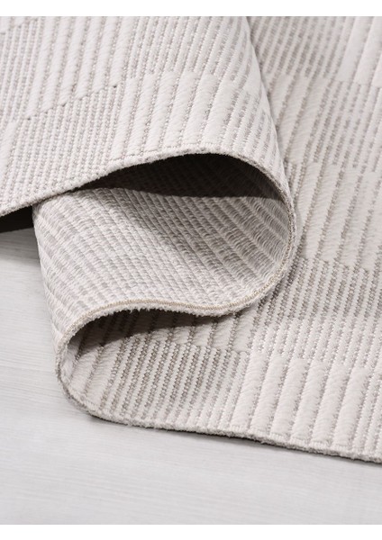 Evora EP08 Bej Sisal Yıkanabilir Silinebilir Tozmaz Salon Antre Mutfak Halı Yolluk Kilim