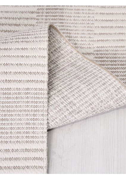 Evora EP08 Bej Sisal Yıkanabilir Silinebilir Tozmaz Salon Antre Mutfak Halı Yolluk Kilim