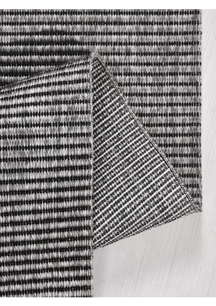Evora EP04 Antrasit Sisal Yıkanabilir Silinebilir Tozmaz Salon Antre Mutfak Halı Yolluk Kilim