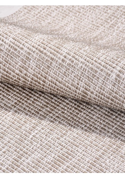 Evora EP05 Bej Sisal Yıkanabilir Silinebilir Tozmaz Salon Antre Mutfak Halı Yolluk Kilim