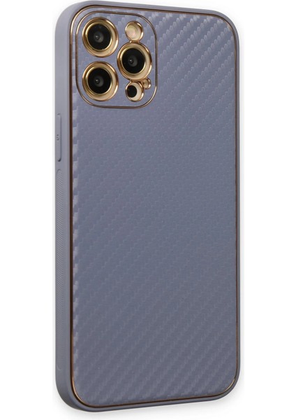 Iphone 12 Pro Max Kılıf Coco Karbon Silikon - Gri Bstmy