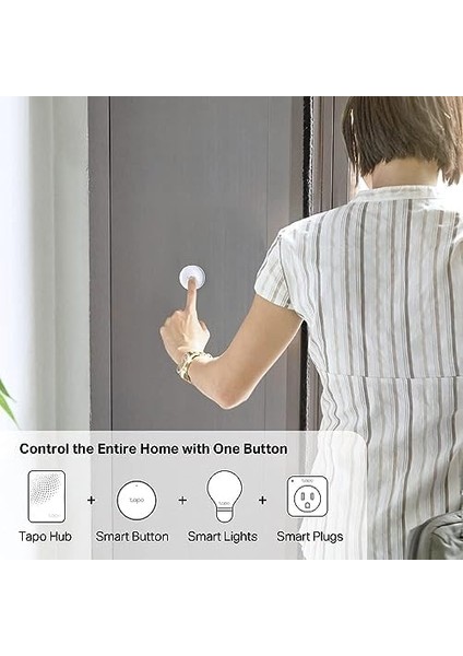 Tapo S200B, Akıllı Buton, Özelleştirilmiş Eylemler, Akıllı Kontrol, Tek Tıklamayla Alarm Aktivasyonu, Uzun Ömürlü Pil, Tapo Hub Gereklidir Ayrıca Satılır